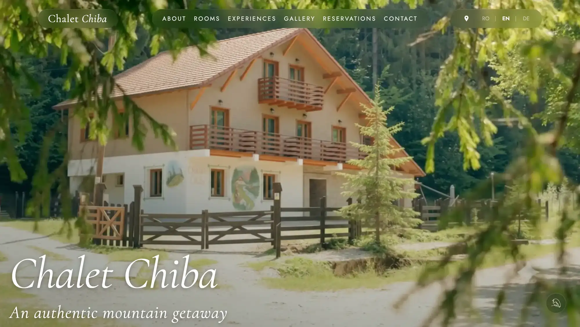 Chalet Chiba — Design & Development project by Achieve, web design studio in Brașov — screenshot 2